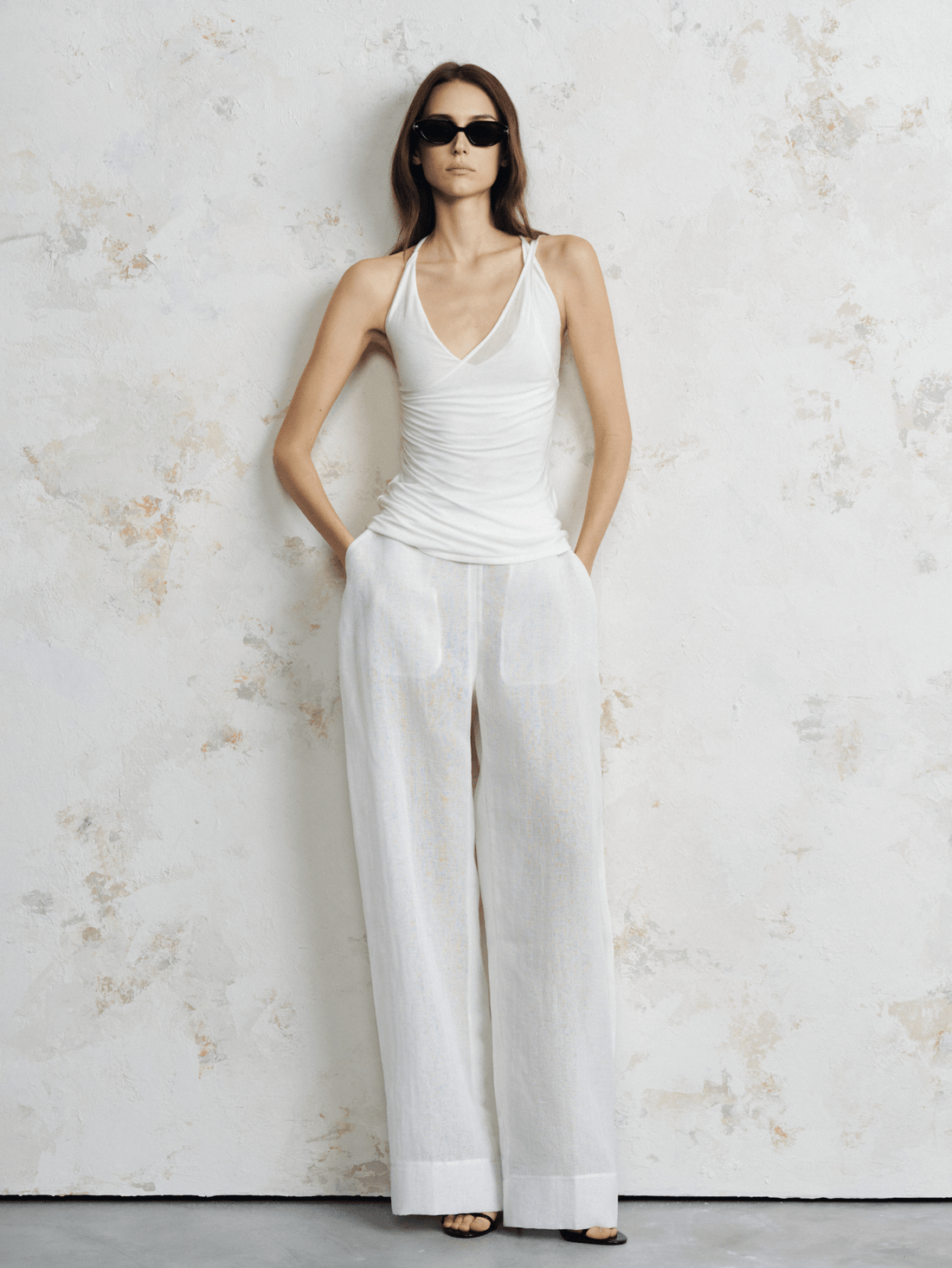The Side-Slit Linen Pants - COCOSIN.OFFICIAL