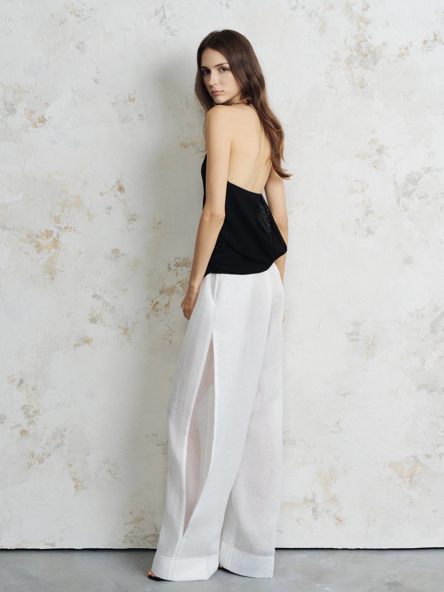 The Side-Slit Linen Pants - COCOSIN.OFFICIAL
