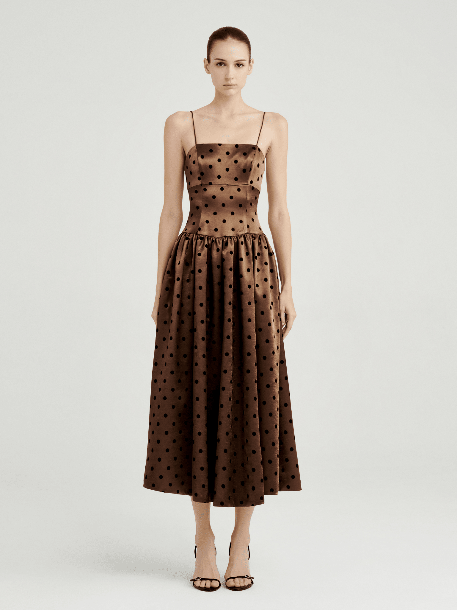 The Sienna Dot Midi Dress - COCOSIN.OFFICIAL