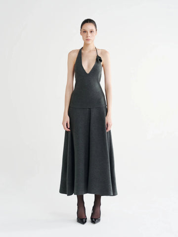 V-Neck Corsage Halter Top - COCOSIN.OFFICIAL