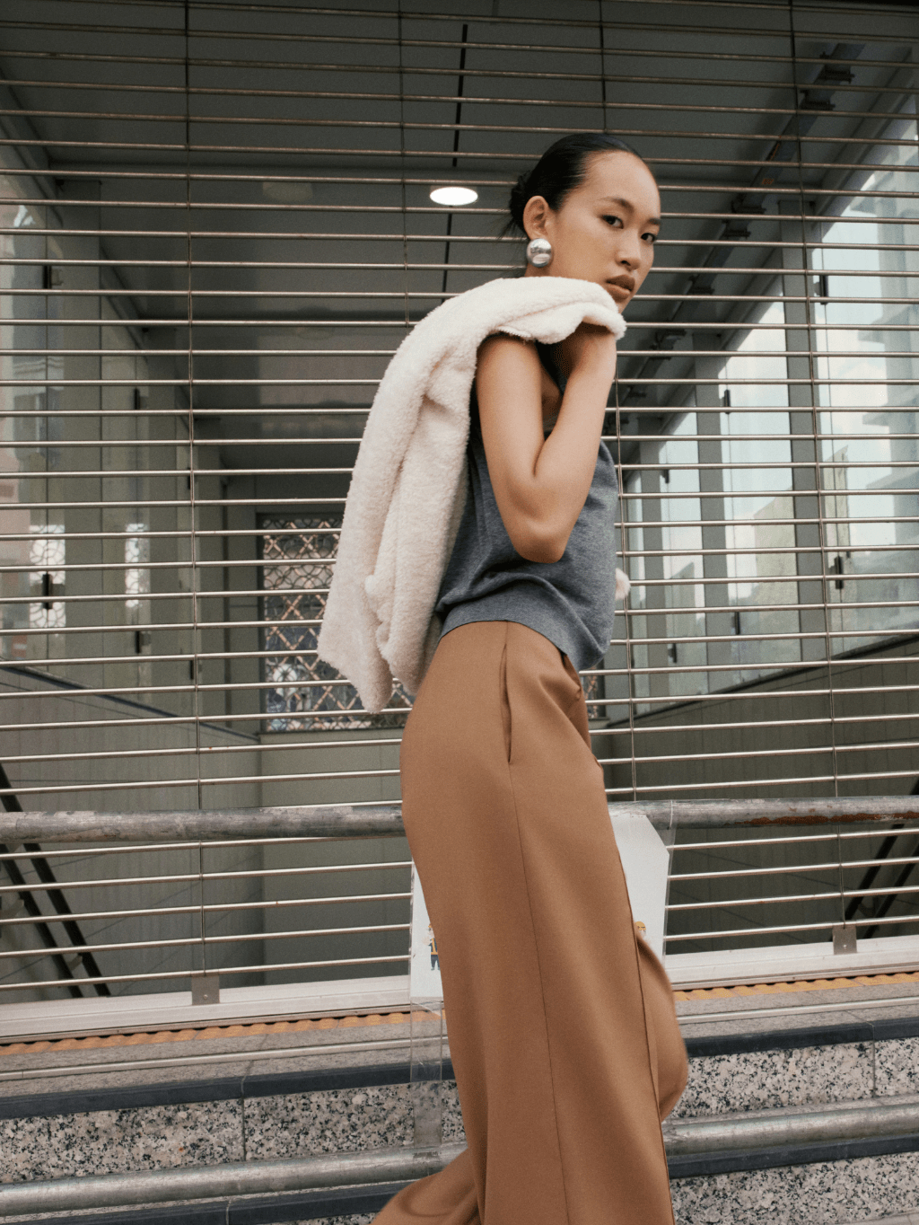 White Faux Fur Coat - COCOSIN.OFFICIAL
