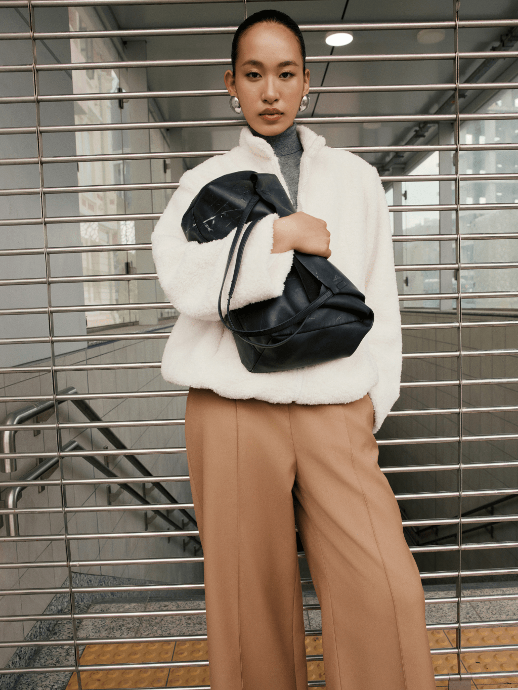 White Faux Fur Coat - COCOSIN.OFFICIAL