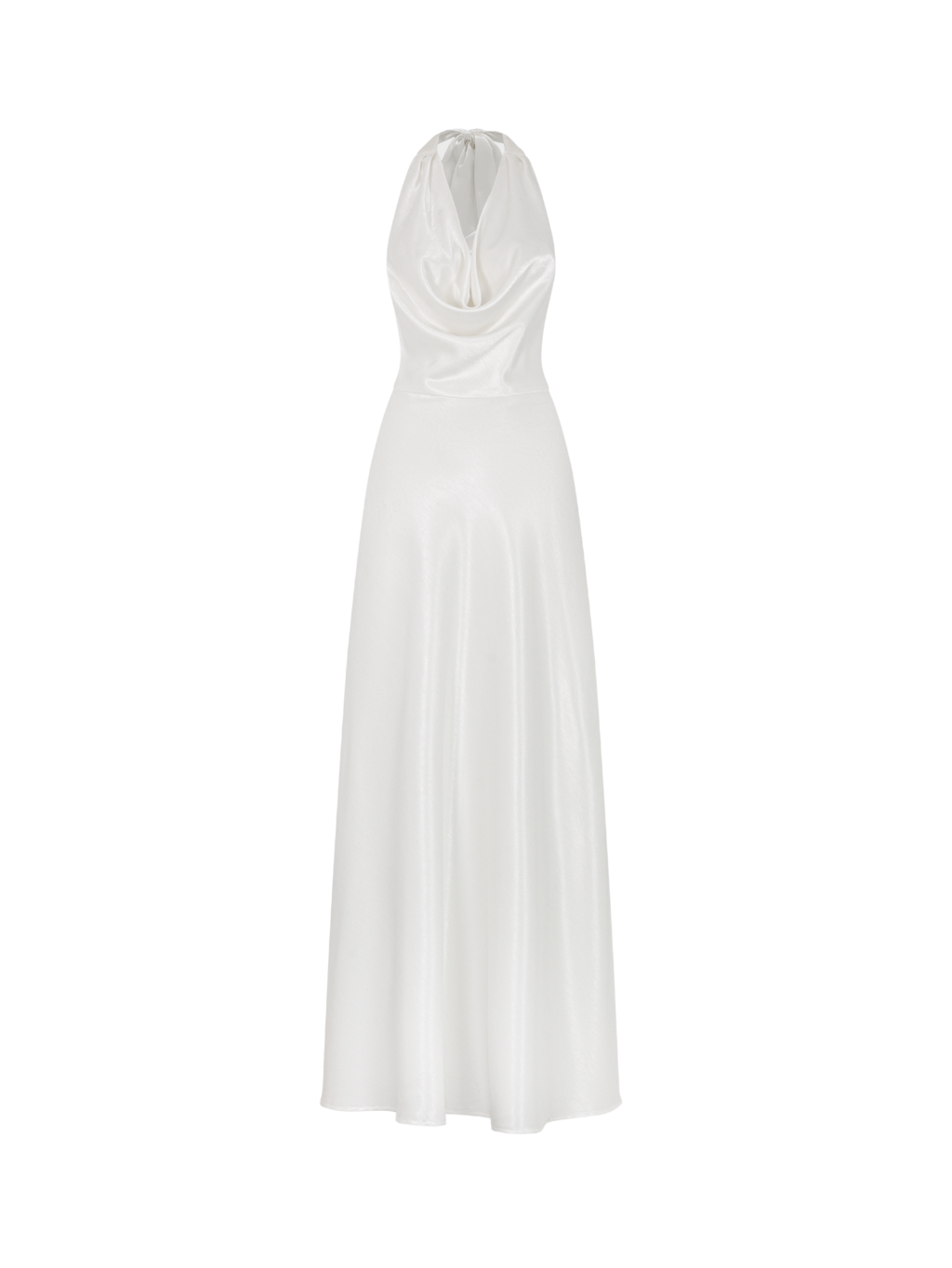 Luxurious Silk Halter Evening Gown with Cowl Neckline COCOSIN.OFFICIAL Luxurious Silk Halter Evening Gown with Cowl Neckline COCOSIN.OFFICIAL