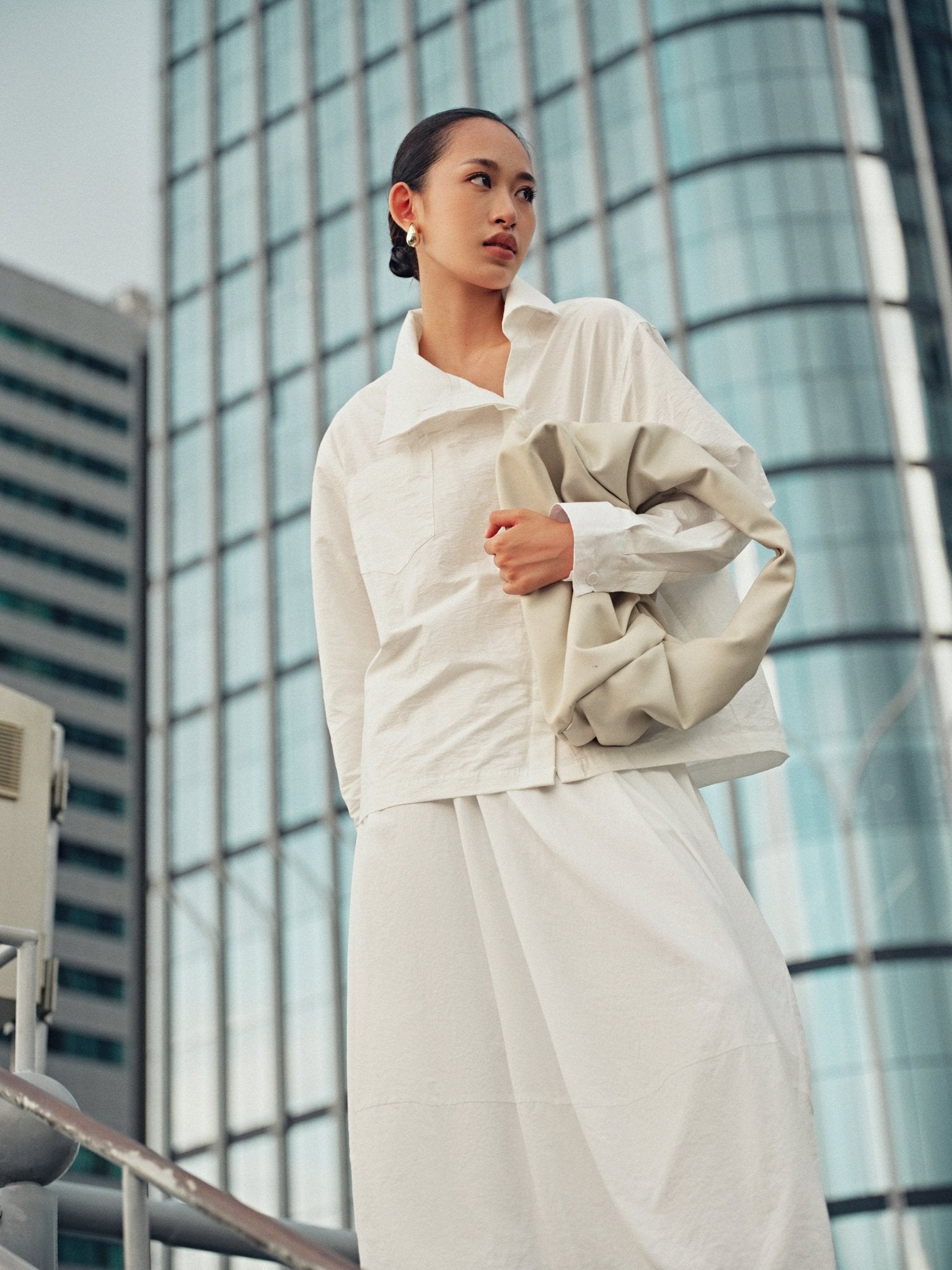 White Midi Skirt - COCOSIN.OFFICIAL