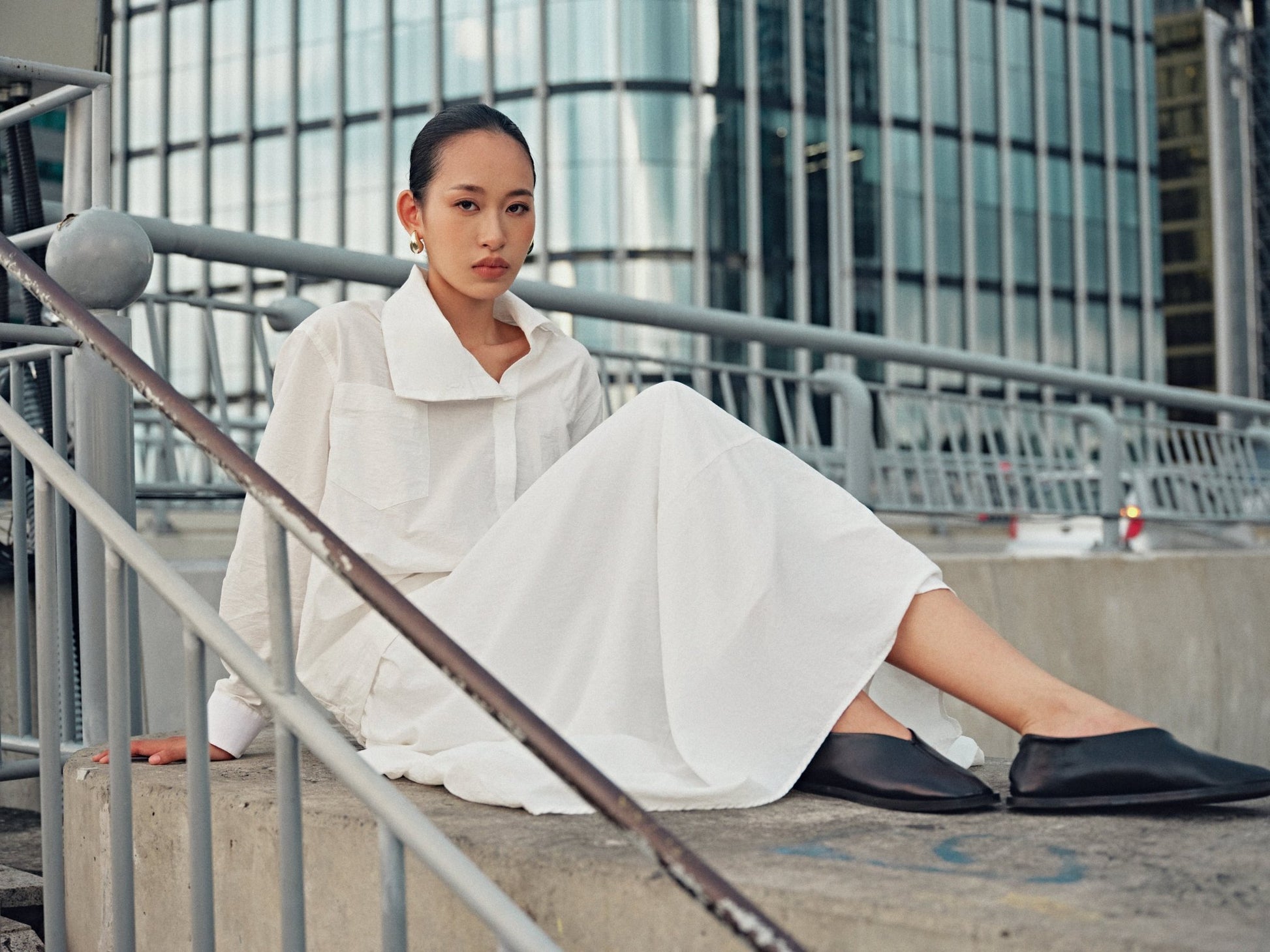 White Midi Skirt - COCOSIN.OFFICIAL